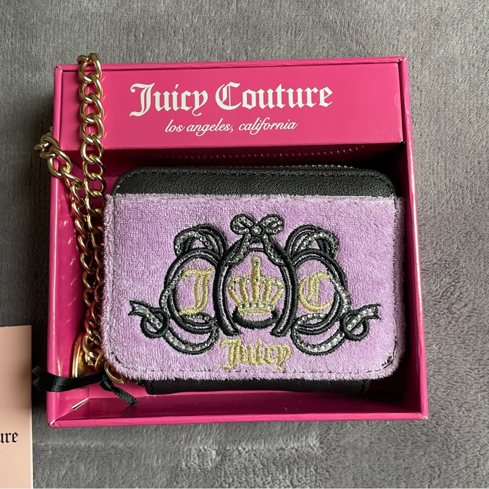 Juicy Couture Wallet Gold Chain Wristlet